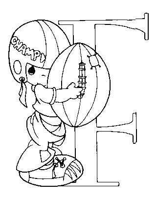 coloriage moments precieux alphabet f